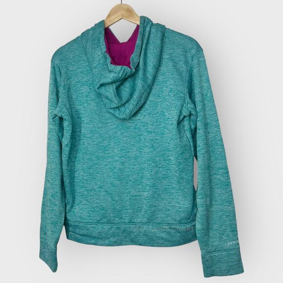 Under Armour Womens Pullover Hoodie Small Turquoise XStorm Fleece Sweatshirt - Picture 6 of 6